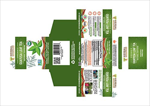 Guayusa Leaf Tea - Clean Energy - Natural Caffeine - Performance, Mental Clarity & Focus - Fat Burner - Coffee & Yerba Matte Alternative - Organic, Non GMO, Kosher, 24/2g Tea bags, Made in USA