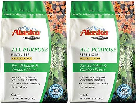 Alaska 100504562 All Purpose Dry Fertilizer 3lb, 3-Pound (Тwo Рack)