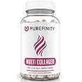 PUREFINITY Collagen Peptides for Women – Type I, II, III, V & X with Biotin & Hyaluronic Acid, Supports Healthy Skin, Bones, Hair & Nails – Non-GMO, Grass-Fed, 90 Capsules (1 Month Supply)