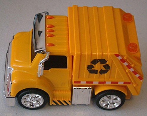 Chubby Champs Yellow 5-inch Garbage Truck