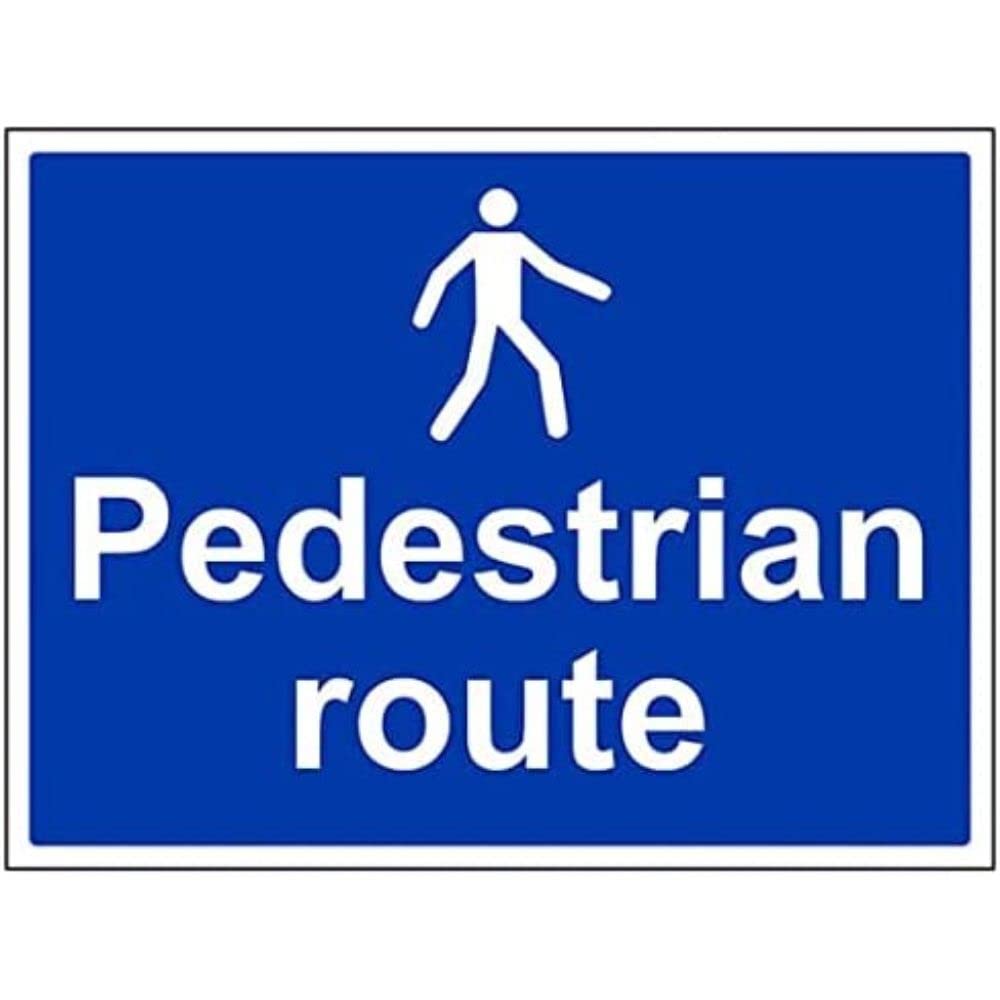 V Safety Mandatory General - Pedestrians Route - 400 X 300mm — image 1