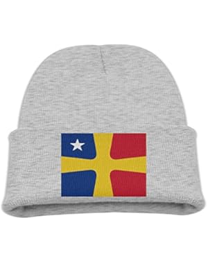 Flags Of Romania Kid's Hats Winter Funny Soft Knit Beanie Cap Children Unisex