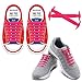 HOMAR No Tie Shoelaces for Kids and Adults Stretch Silicone Elastic No Tie Shoe Laces