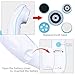 6 in 1 Waterproof Electric Facial & Body Cleansing Brush with 2 Speeds Setting for Skin Care, Include Detachable Handle & 5 Brush Head and Cute Cosmetic Bag (blue)