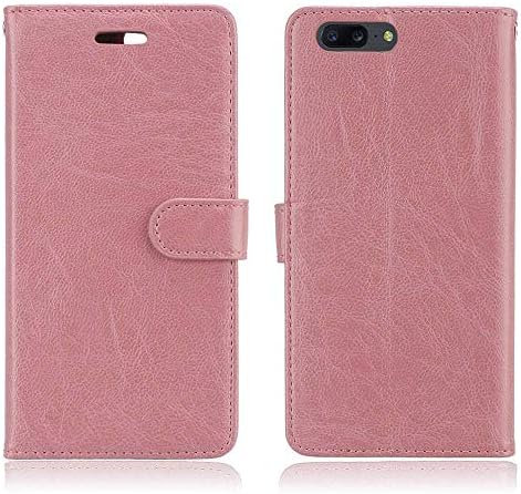 Oneplus 5 激安挑戦中 Puレザー ケース Zeebox 薄型 良質 収納 防塵 マグネット開閉 折り スタンド機能 耐衝撃 ピンク カバー 人気 5対応 保護