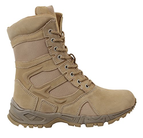 Rothco 8'' Forced Entry Desert Tan Side Zip Boot, 14R