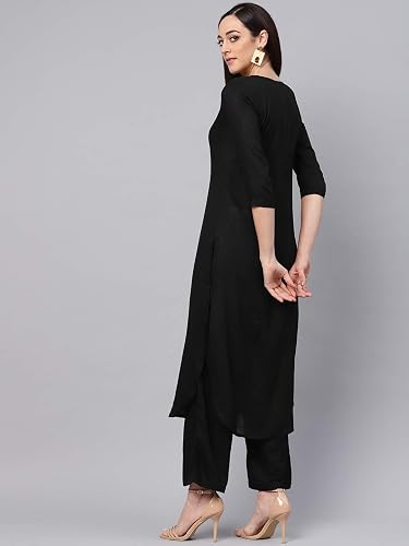 Produktbild von Idalia Kurta With Palazzo Trousers Straight Rose Gold Black XS