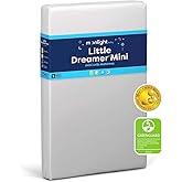 Moonlight Slumber Little Dreamer Mini Crib Mattress – Dual-Sided Baby and Toddler Mattress, Firm Infant Support, Waterproof a