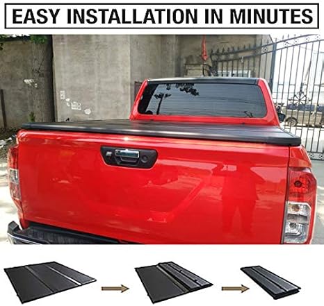 Hard Tri Folding Tonneau Cover Truck Bed Use Made Of Aluminum Honeycomb Panel Applicable Nissan Navarra 154cm 151cm Amazon Co Uk Sports Outdoors