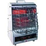TPI Corporation 198TMC Fan Forced Portable Heater, Radiant, 1500/900/600W, 120V