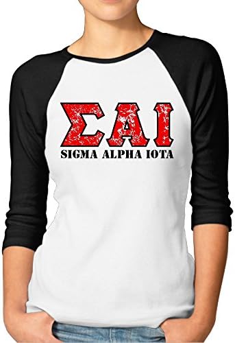 SAI Sigma Alpha Iota Black Youth Slim Fit Matching Tee Shirt