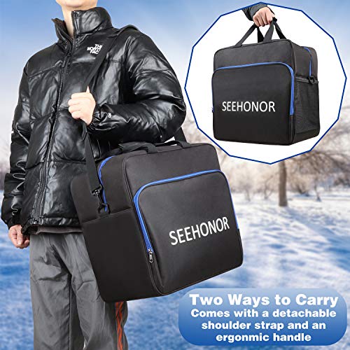 image for SEEHONOR Padded Ski Bag and Boot Bag Combo, Store Transport Skis Up to