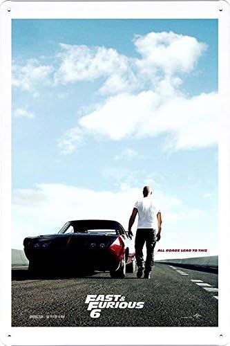 Metal Plate Movie Theater Decor Tin Sign Poster Wall Art (GAS-MFK0665) by Global Animal Sign 20x30cm