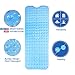Wimaha XL Bathtub Mat, Bath Shower Mat Non Slip for Bathroom, Machine Washable, Ideal for Kids Toddler Senior, 39 x 16, Blue
