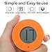 Deercy Digital Kitchen Timer, Big Digits, Magnet Backing, Simple and Easy-to-Use Timer for Cooking, Baking, Classroom, Gym(Orange)