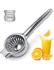 Lemon Squeezer Super High Quality Stainless Steel 304 Hand Press Juicer Manual Citrus for Juicing Lemon ï¼† Limes, Vegetables 2.8Inch Large