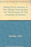 Front cover for the book The University of Sydney, Pen Sketches by Allan Gamble