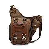 econoLED Canvas Men Boys Classical Single Shoulder Cross Body Bag