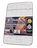 Kitchenatics 100% Stainless Steel Wire Cooling and Roasting Rack Fits Quarter Sheet Size Baking Pan, Oven Safe, Commercial Quality, Heavy Duty (8.5" X 12")