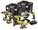 DEWALT DCK699M3T 18V 6 Piece Cordless Power Tool Kit 4Ah Batteries Tstak Boxes view 2