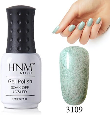 Shell Faux Fur Gel Polish HNM UV LED Soak Off Colourful Pearl Effect Gel Nail Varnish Gloss Fantastic Nail Art Salon Manicure Pedicure Lacquer 8ML (3109)