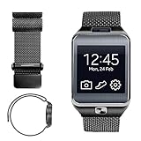 iWonow 22mm Milanese Loop Watch Band Stainless Steel Magnetic Bracelet Strap for Samsung Gear 2 R381 R382 R380, Samsung Galaxy Watch 46mm SM-R800, Gear S3 Classic/Frontier Small-Wrist