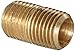 Anderson Metals 56112 Brass Pipe Fitting, Close Nipple, 1/4