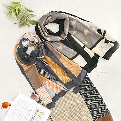 V BANGDOW Invernale Sciarpa Scialle Grande (180x80cm) Moda Stampa Sciarpa Lungo Morbida Calda Scarf Stole elegante Foulard per Autunno e Inverno