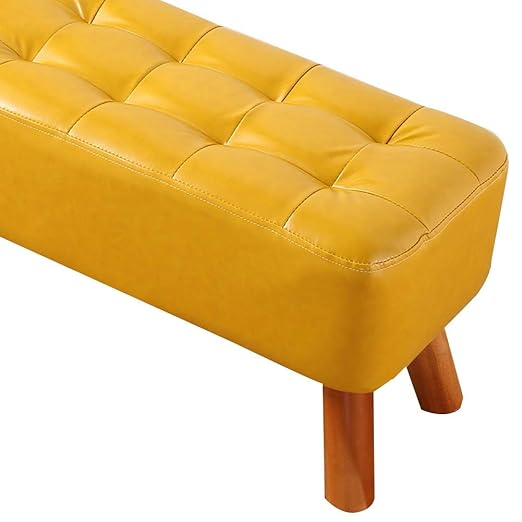 Amazon Com Qqxx Foot Stool Ottoman Foot Rest Pine Frame Pu Fabric