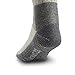 Merino Wool Crew Hiking Sock - Moisture Wicking Sock - Cushioned Sock - Gray Heather - Large