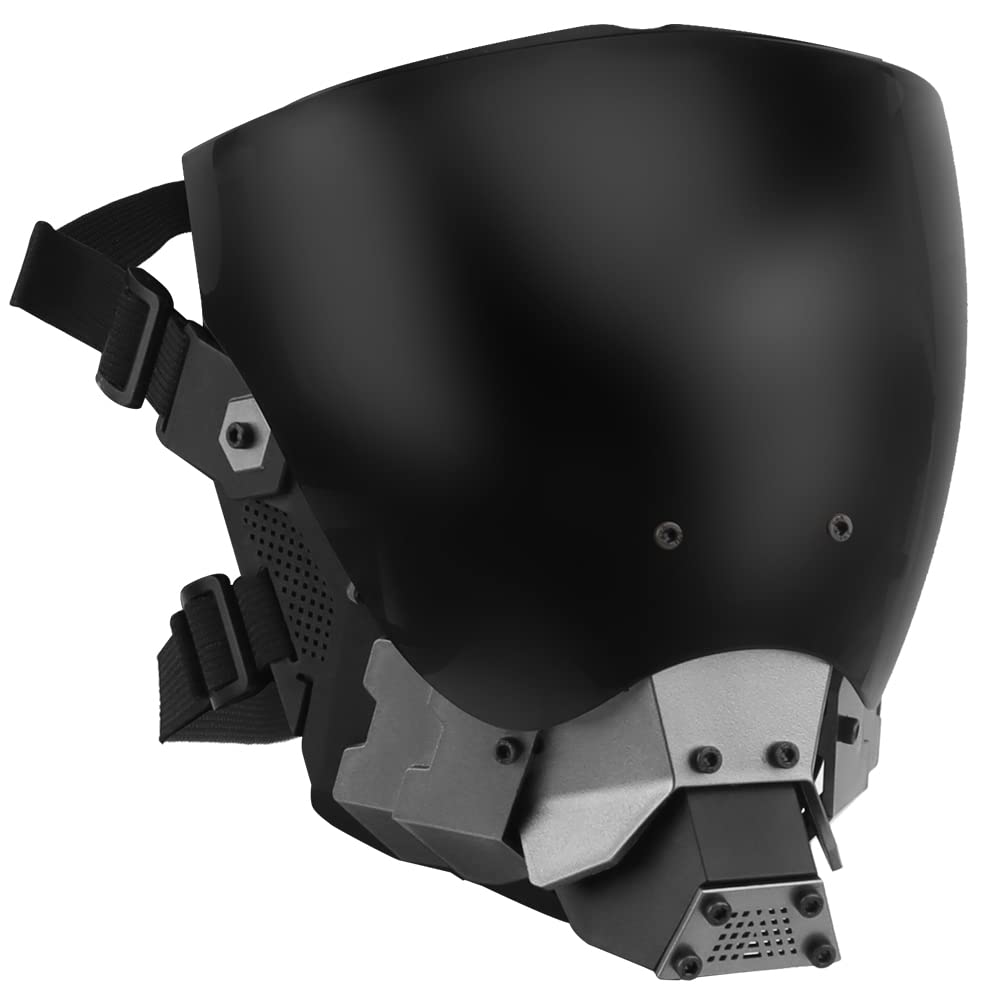 Tactical Paintball Game Mask Full Face Protective CS Mask for Halloween BB Gun Cosplay Costume Party