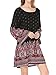 KIRA Women's Vintage Printed Loose Causal Long Sleeve Ethnic Style Tunic Dress X-Large 6429-1