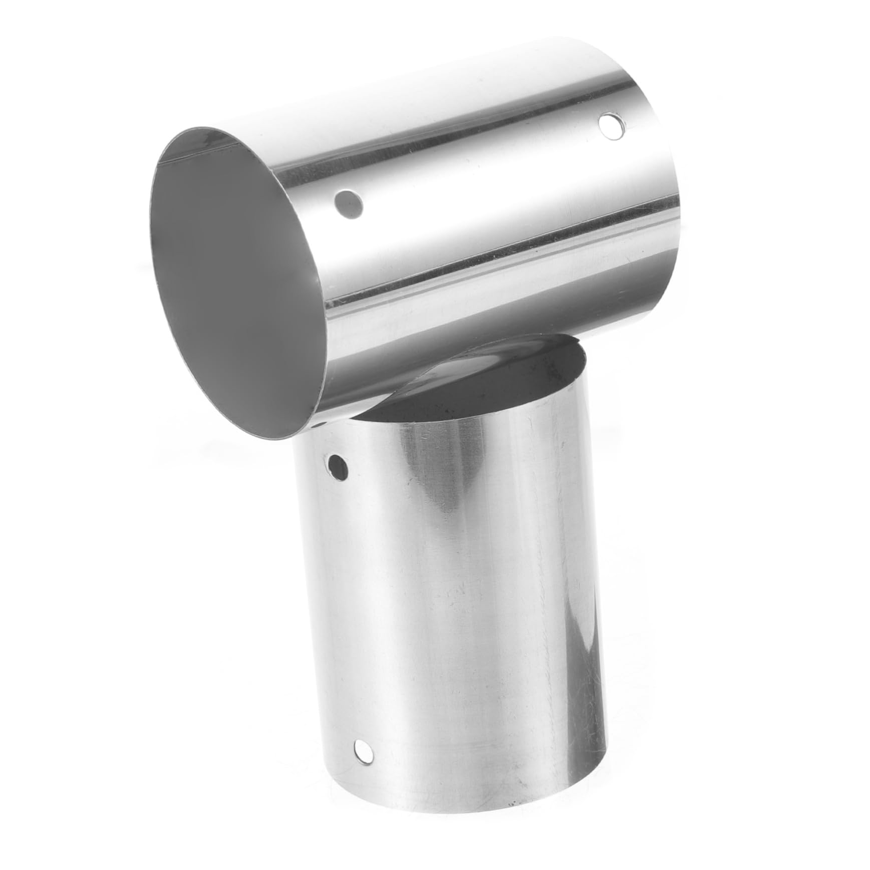 WOONEKY 2Pcs Stainless Steel Handrail Connector for Stair Railing Pipe Fitting for Cable Railing Tube Connector Handrail Extension Fitting Durable Accessories