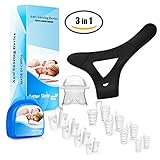 Anti-Snoring Nose Vent Set By EasGear - Natural and Immediate Snoring Solution - Sleeping Aid Device for Ease Breathing - 4 Sizes (8 SET)