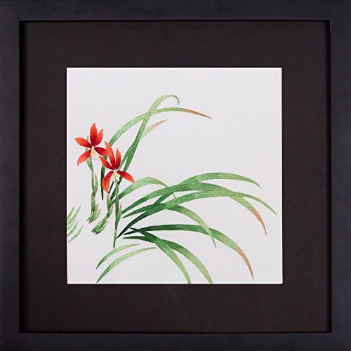 SilksArt 100% Handmade Silk Embroidery Art Click Orchid Listing View More Wall Decoration Drawing Needlework Tapestry Picture Gallery Artwork Oil Painting Cross Stitch Print Poster Decor H011A