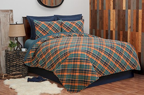 C&F Home Troy Plaid Full/Queen 3 Piece Quilt Set Full/Queen 3 Piece Set Blue