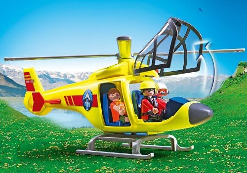 playmobil mountain rescue helicopter