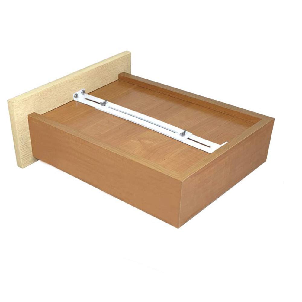 Photo 1 of FRMSAET Drawer Repair Kit - Used to Reinforce and Repair Wooden/MDF/Chipboard Drawers Cabinet Reinforcement Heavy Duty Steel Hardware Furniture Accessories - Includes Screws (1 Pack)