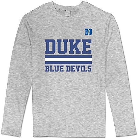 QDYJM Men's NCAA Duke Blue Devil 2015 Long Sleeve T Shirt- M Ash