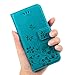 iPhone 6 Leather Case - Emixc Premium PU Leather Flip Folio Wallet Case Card Slot Kickstand Shock Absorbing Soft TPU Inner Bumper Protective Cover With Hand Strap For iPhone 6/6S 4.7 Inch