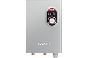 FOGATTI 14kW Tankless Water Heater Electric, 240 Volt On Demand Instant Hot Water Heater, ETL Certified, Up to 3.3 GPM for 2-3 Point of Use