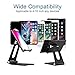 iKsee Cell Phone Stand, Adjustable Phone Stand, Dual Foldable Cell Phone Holder, Cradle, Dock for 4-10