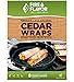 Fire & Flavor Natural Red Cedar Grilling Paper Wraps w Cotton String Ties, 8.5 X 6.25 Inch, 8 Count, Pack of 3