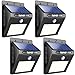 [25 LED] Solar Outdoor Patio Deck Lights – SUPER BRIGHT Outside Motion Sensor Security Sun Powered Lighting For Yard, Backyard, Pathway, Driveway, 4 Pack