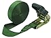 WINGONEER Endless Loop Ratchet Tie-Down Standard Duty Ratchet Endless No Hooks/Lashing, 1,700 lbs.196inch - Army green