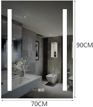 Pin Simple Moderno Sin Marco Lampara Led Espejo Bano Espejo Pared