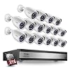 ZOSI H.265+ 1080p 16 Channel Security Camera System, 16 Channel DVR Recorder with Hard Drive 2TB and 16 x 1080p…