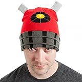 Doctor Dr. Who Red Dalek Cuffed Beanie Hat
