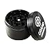 Premium Herb and Spices Grinder for Weed and Dry Herbs, With Pollen, Kief Catcher. Black Aluminium 4 Piece Spice Herb Grinder, 2,5-Inch: Grand Grinders