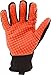 Ironclad Kong SDXO2-04-L Slip & Oil Resistant Industrial Safety Impact Gloves, Large, Black, Orange